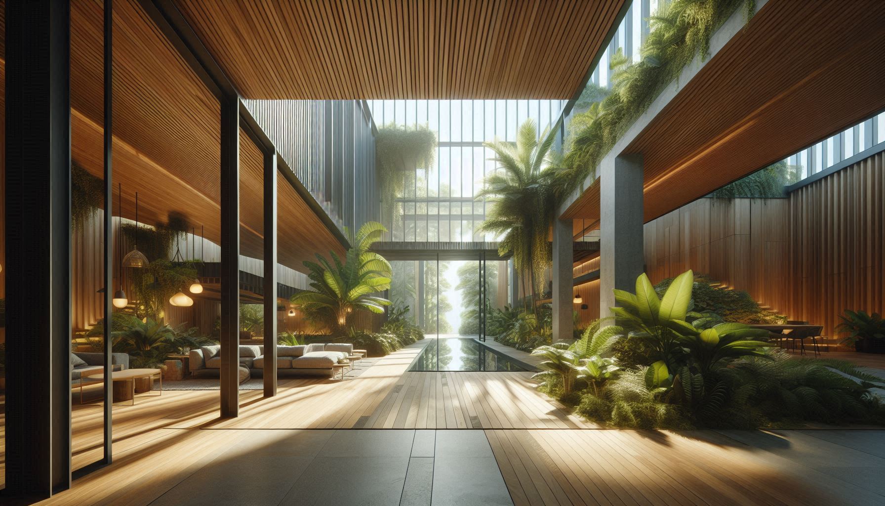 Baño moderno con iluminación LED